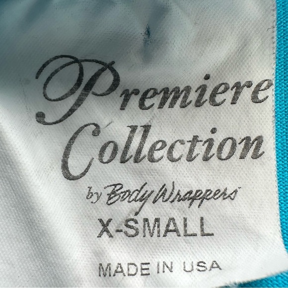 Body Wrappers  Girls Blue Wrap Dance Leotard/Bodysuit Size XS - Picture 5 of 6